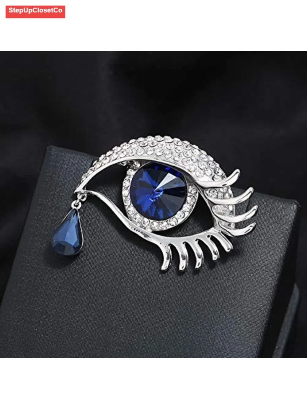 Crystal Brooch Pin for Scarf Shawl Wrap Clips Women Ladies